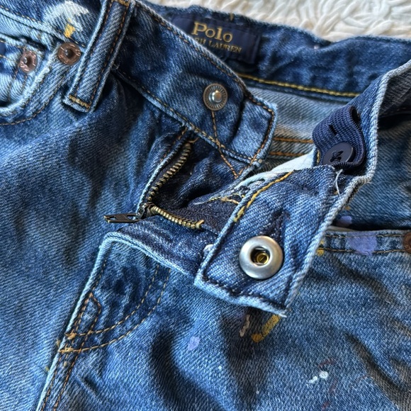 Polo Ralph Lauren Paint-Splatter Sullivan Slim Denim Short size 6 - Picture 11 of 13